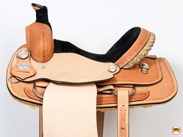 Western Horse Saddle American Leather Ranch Roping Cowboy Hilason
